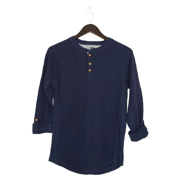 🔵 3/$30 - Le31 Henley Shirt w/ Adjustable Sleeves - Picture 1 of 5